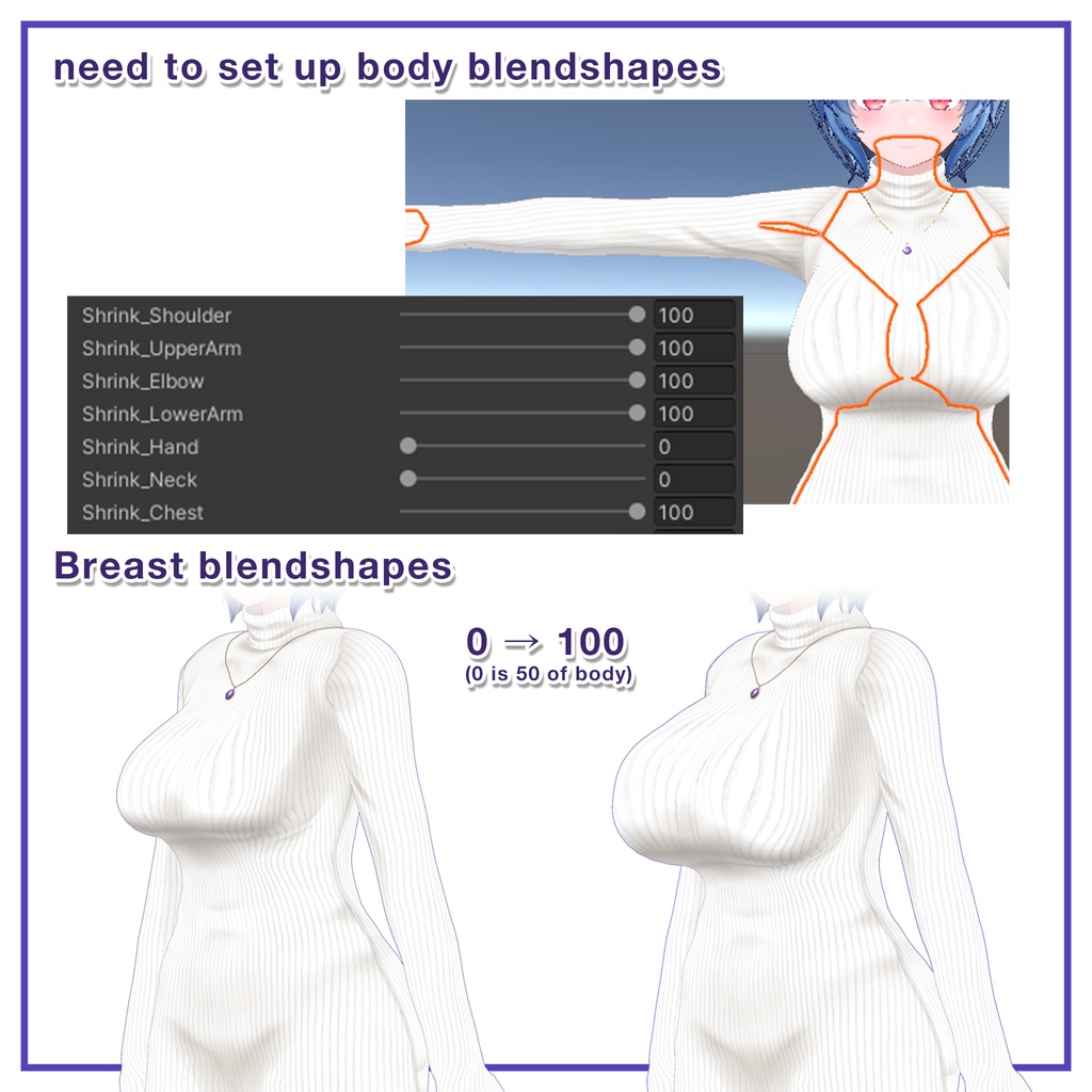 Turtleneck knit dress for Imeris / タートルネックニットワンピース【イメリス用】 (C2)