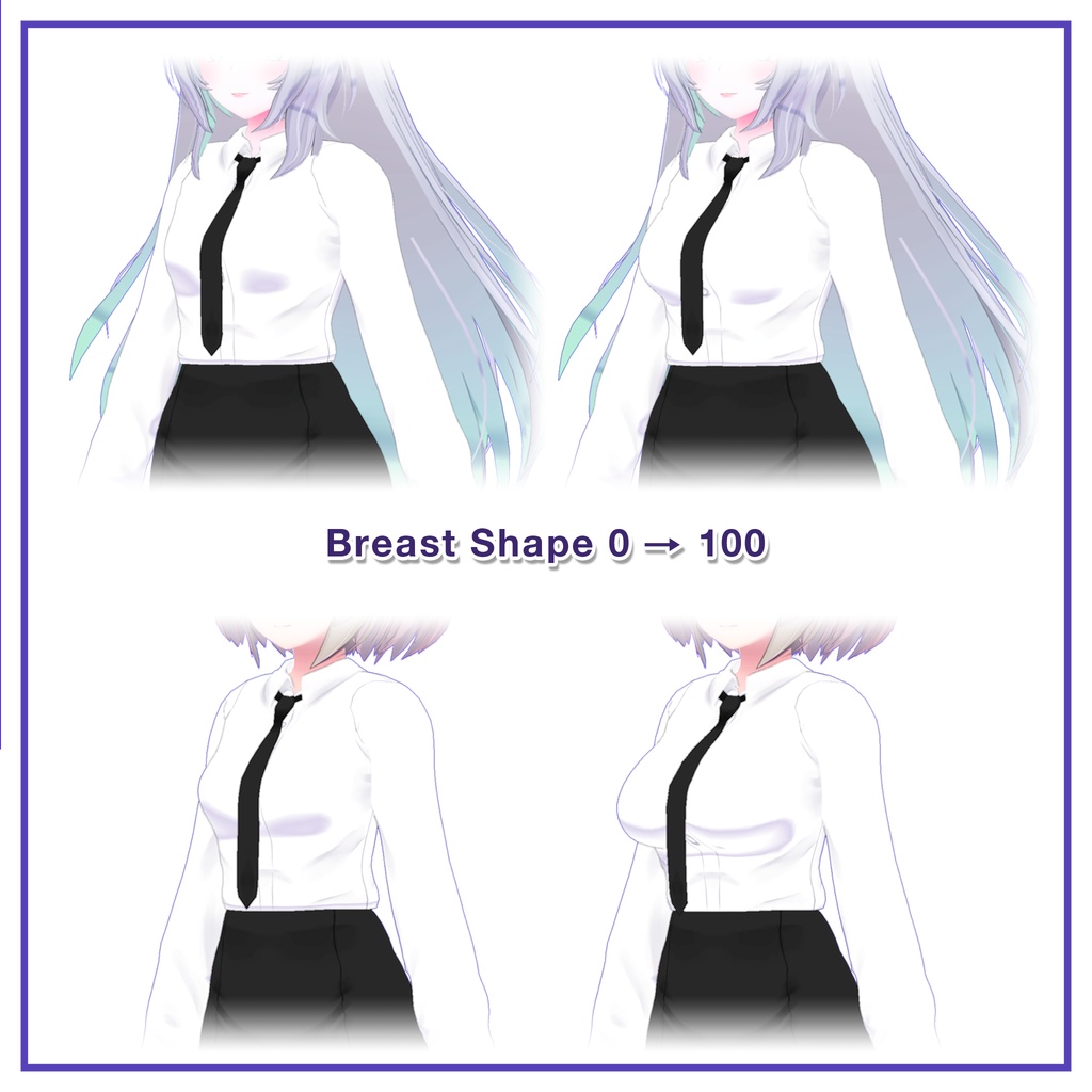 Shirts & Shorts, Skirt for Wolferia,Kyoko / シャツ&ショーツ,スカート【ウルフェリア用,京狐用】 (C3)