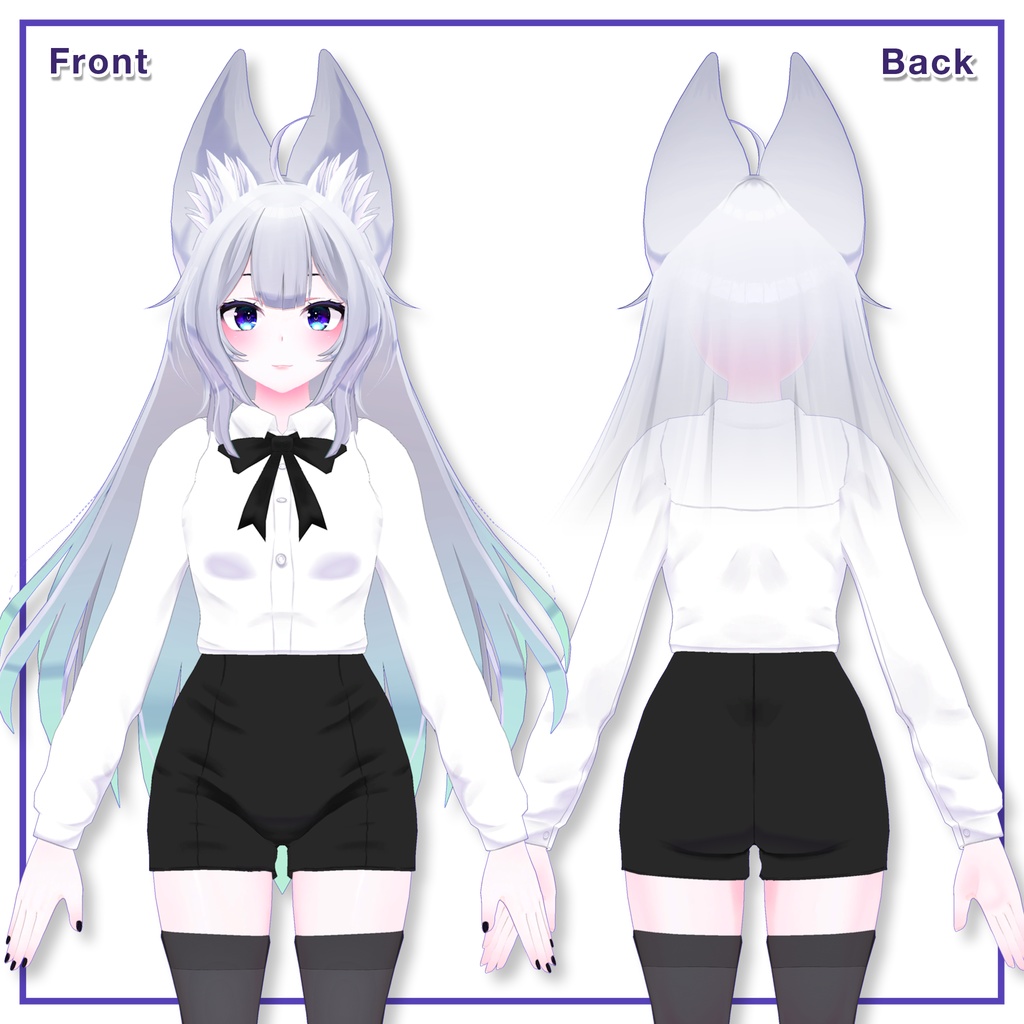 Shirts & Shorts, Skirt for Wolferia,Kyoko / シャツ&ショーツ,スカート【ウルフェリア用,京狐用】 (C3)