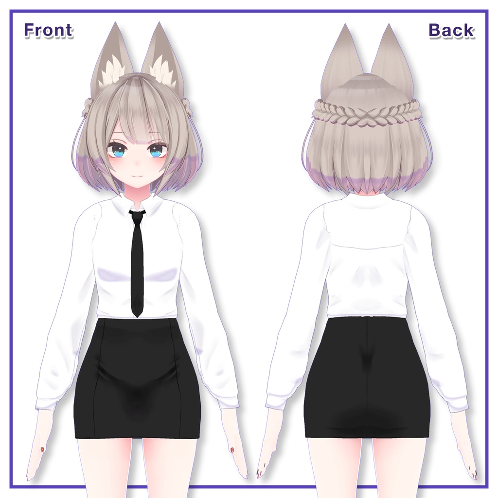 Shirts & Shorts, Skirt for Wolferia,Kyoko / シャツ&ショーツ,スカート【ウルフェリア用,京狐用】 (C3)