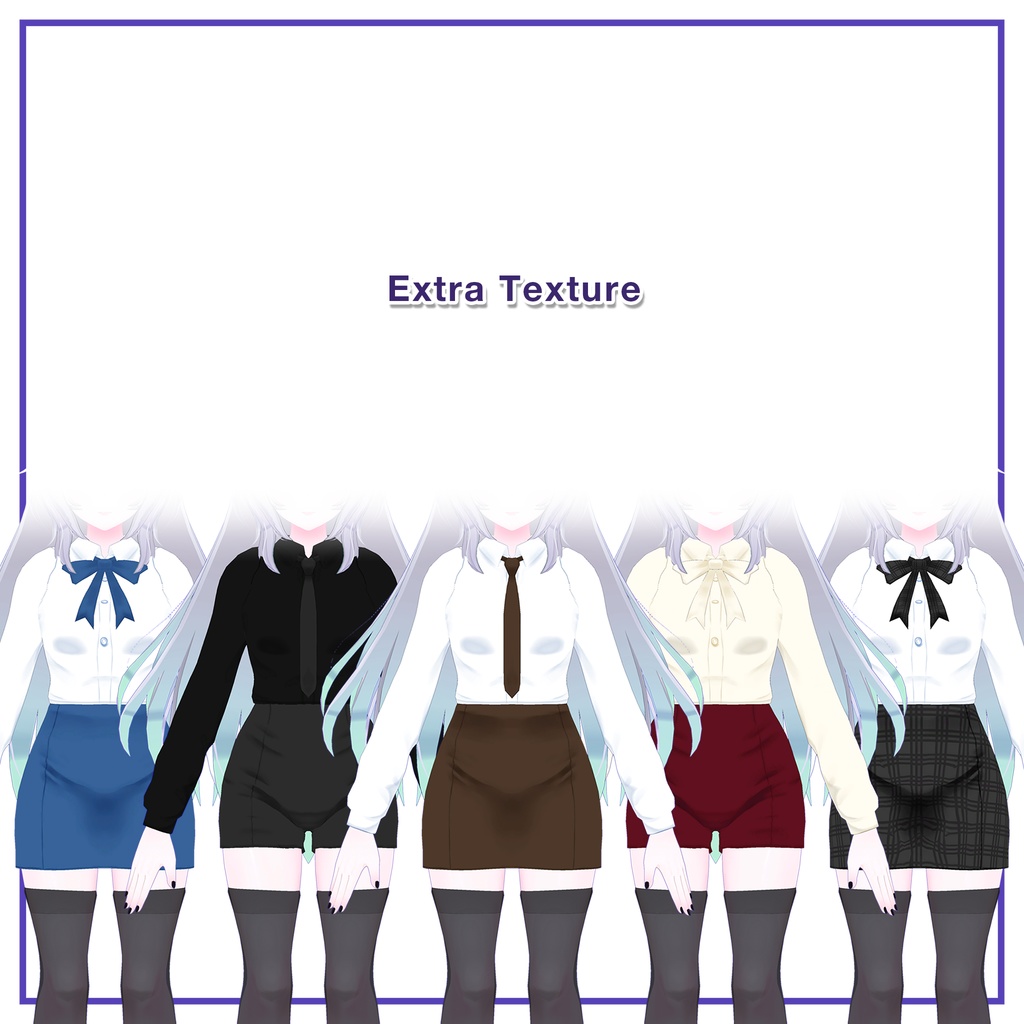 Shirts & Shorts, Skirt for Wolferia,Kyoko / シャツ&ショーツ,スカート【ウルフェリア用,京狐用】 (C3)