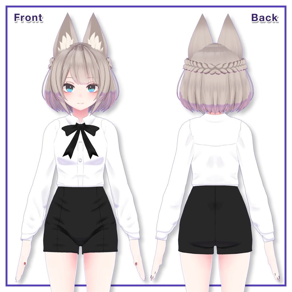 Shirts & Shorts, Skirt for Wolferia,Kyoko / シャツ&ショーツ,スカート【ウルフェリア用,京狐用】 (C3)