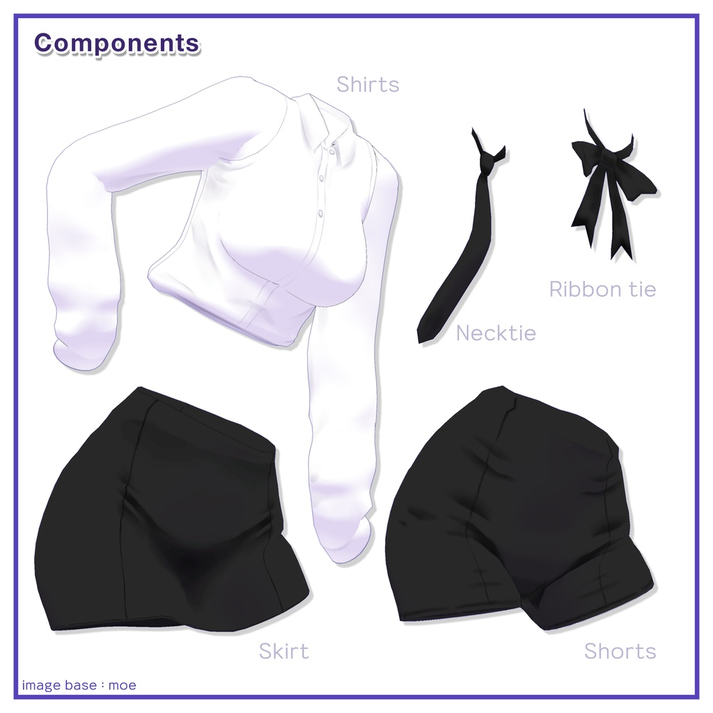 Shirts & Shorts, Skirt for Grus / シャツ&ショーツ,スカート【Grus用】 (C3)