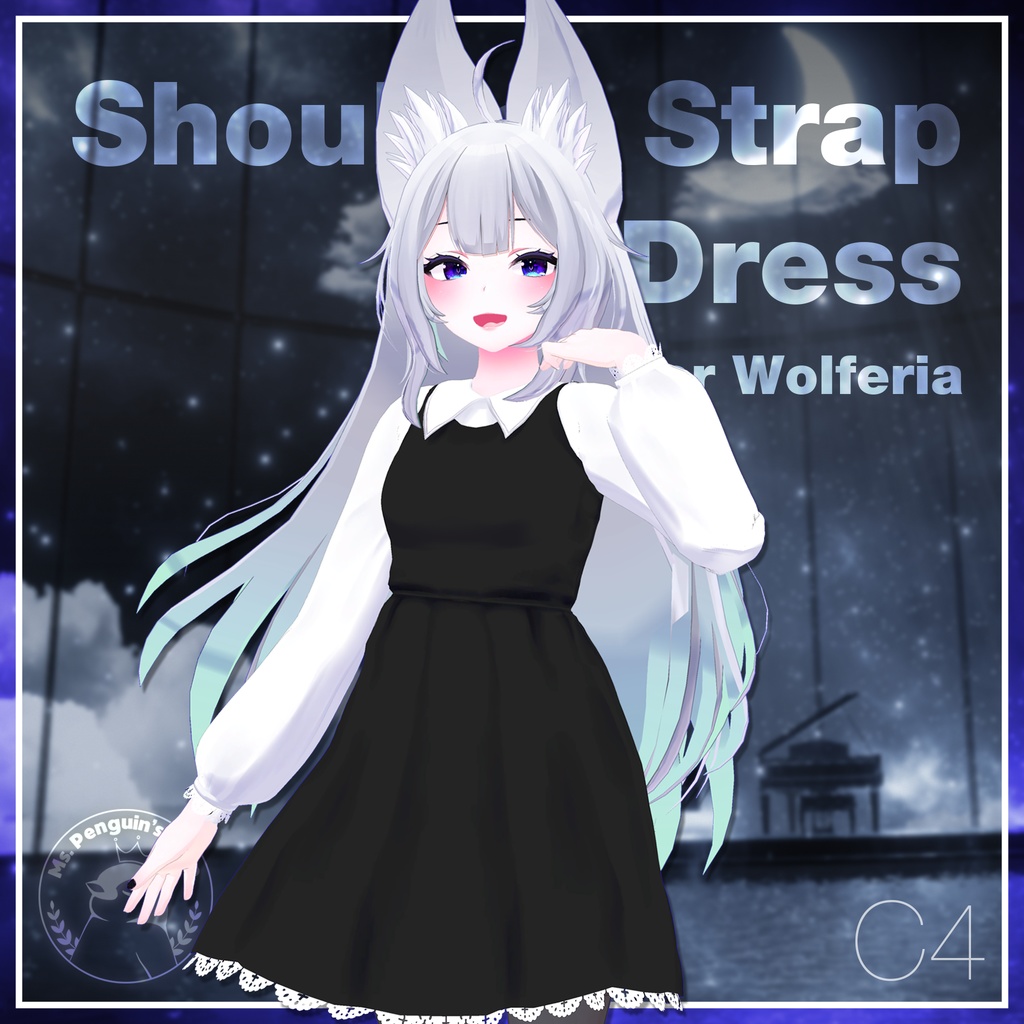 Shoulder Strap Dress for Wolferia / ショルダーストラップワンピース【ウルフェリア用】 (C4)