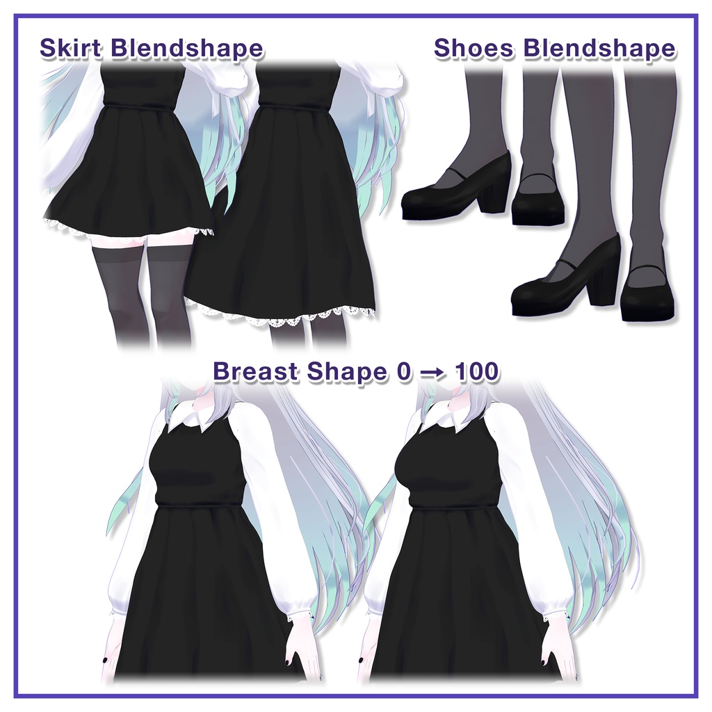 Shoulder Strap Dress for Wolferia / ショルダーストラップワンピース【ウルフェリア用】 (C4)