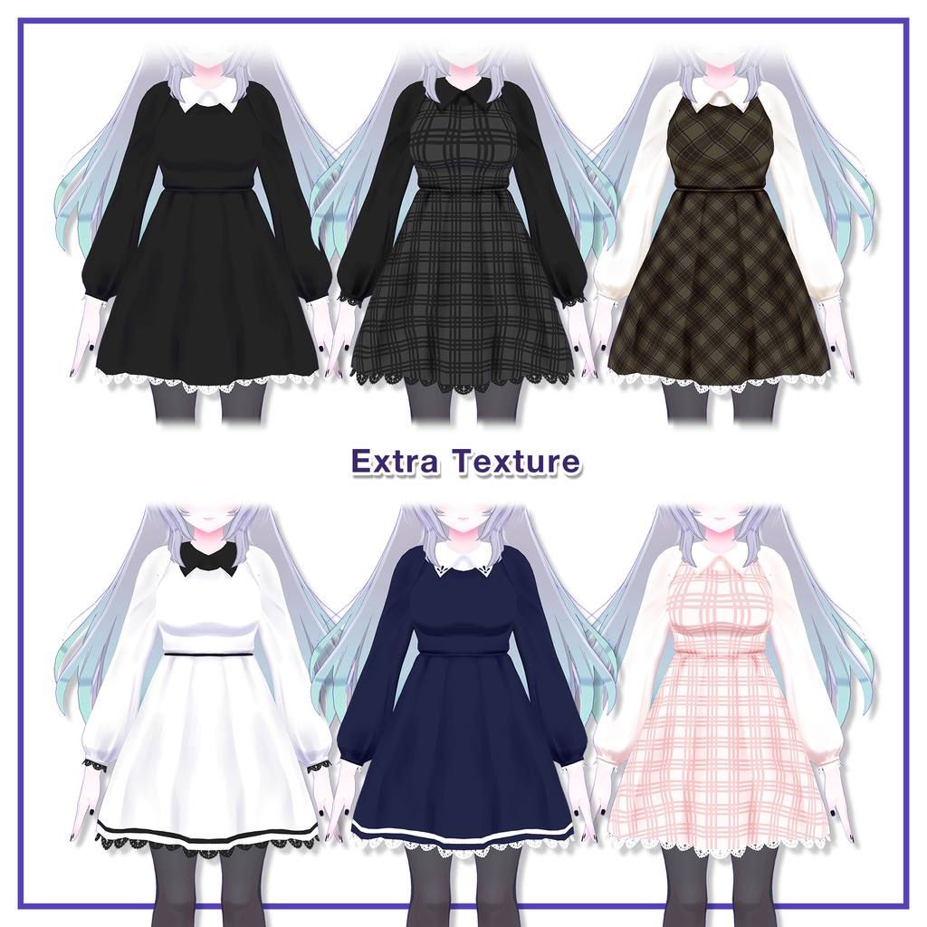 Shoulder Strap Dress for Wolferia / ショルダーストラップワンピース【ウルフェリア用】 (C4)