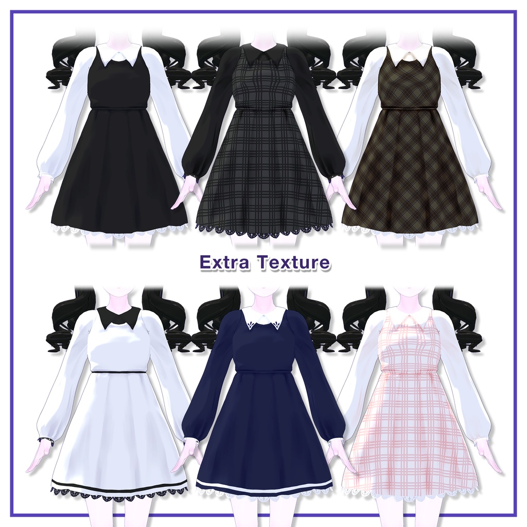 Shoulder Strap Dress for Grus / ショルダーストラップワンピース【Grus用】 (C4)