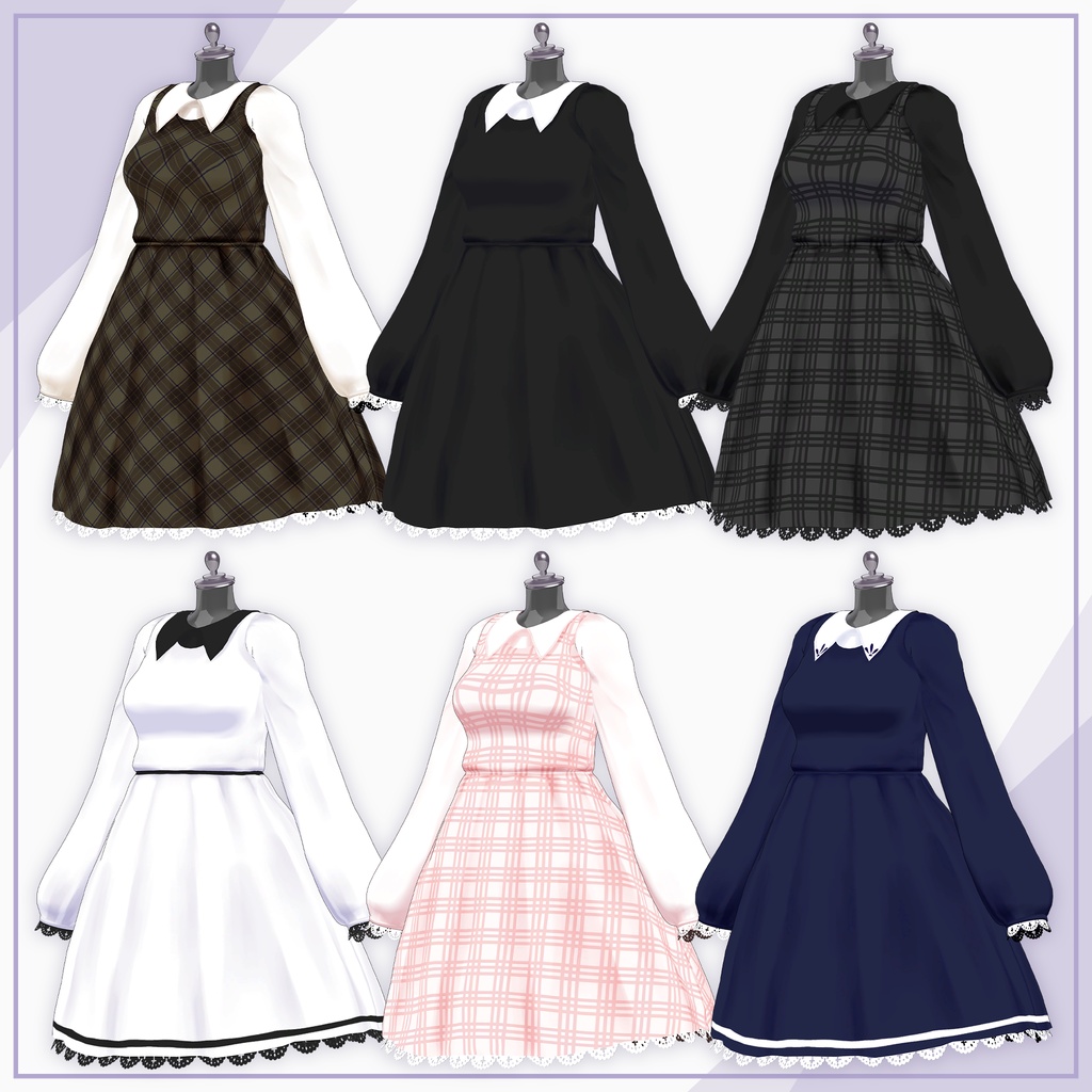 【11Avatars】Shoulder Strap Dress / ショルダーストラップワンピース (C4)