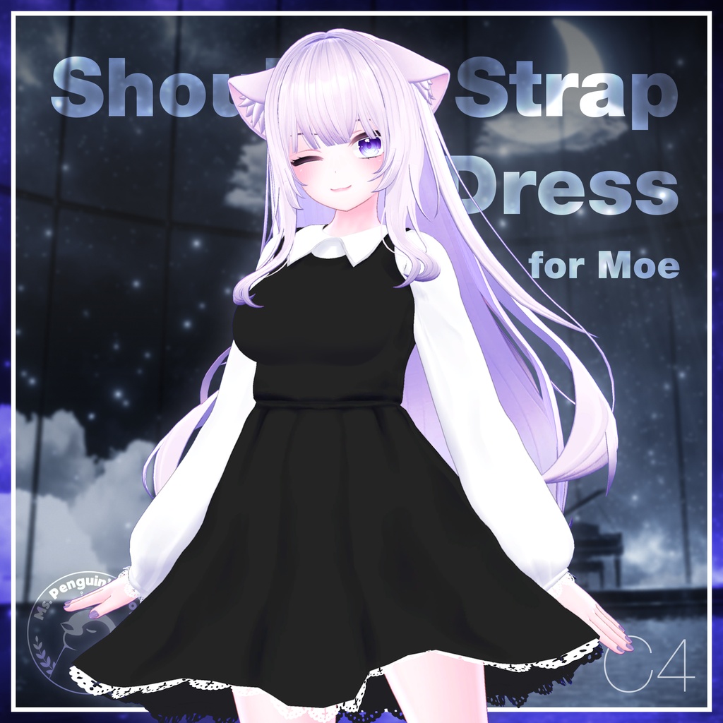 【11Avatars】Shoulder Strap Dress / ショルダーストラップワンピース (C4)