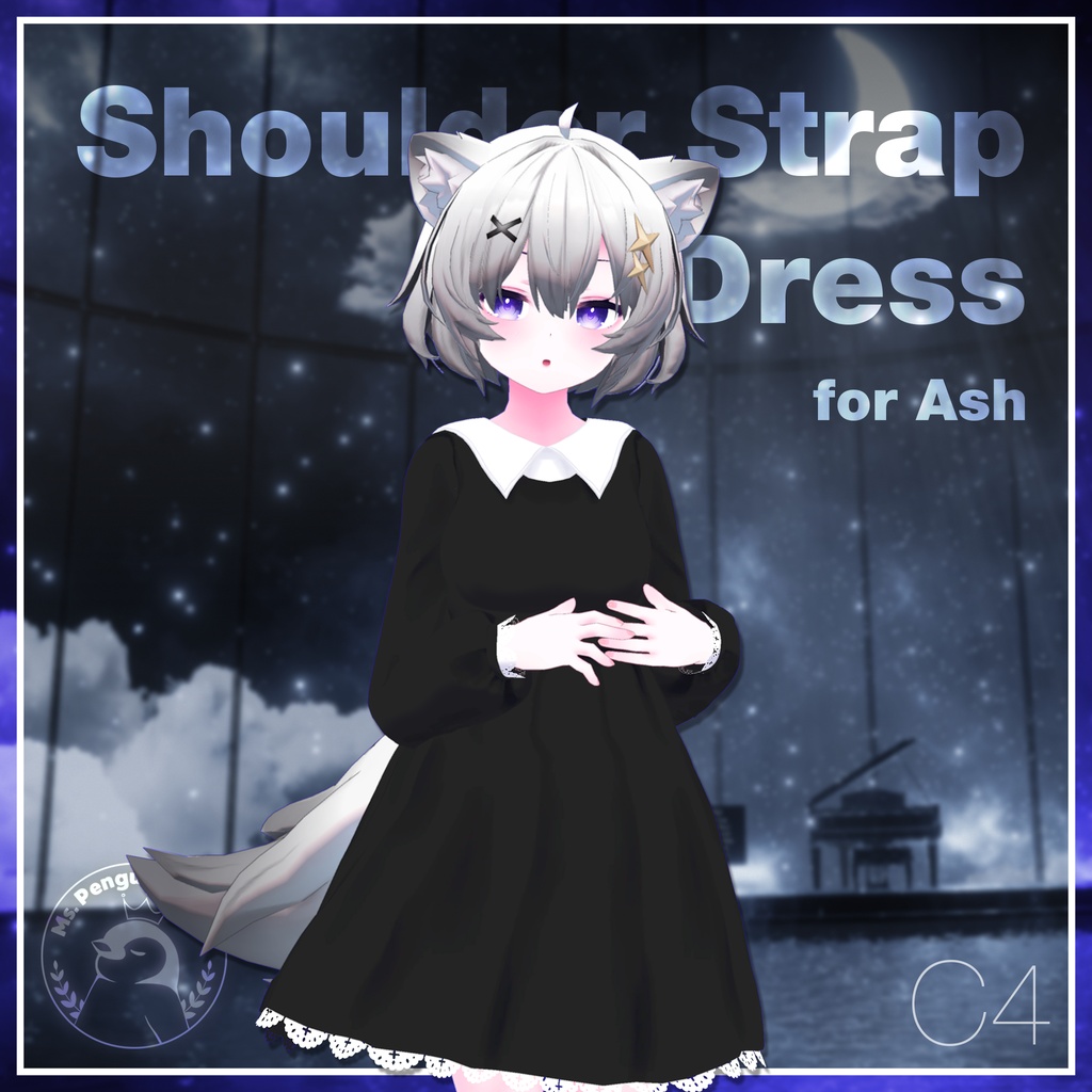 【11Avatars】Shoulder Strap Dress / ショルダーストラップワンピース (C4)