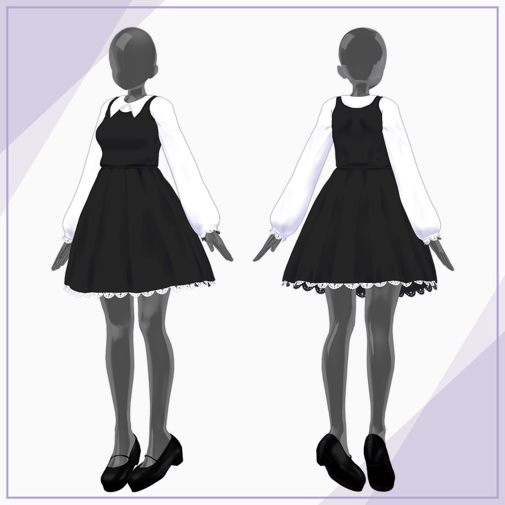 【11Avatars】Shoulder Strap Dress / ショルダーストラップワンピース (C4)