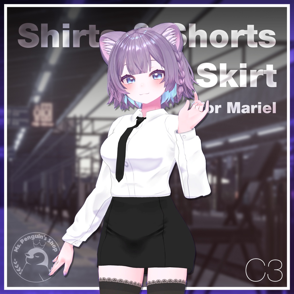 Shirts & Shorts, Skirt for Mariel / シャツ&ショーツ,スカート【まりえる用】 (C3)