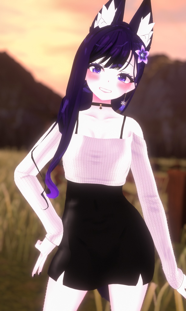 Offshoulder Top Dress for Wolferia / オフショルダー トップ ワンピース【ウルフェリア用】 (C5)