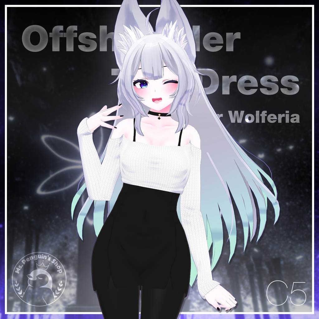 【15Avatars】Offshoulder Top Dress / オフショルダー トップ ワンピース (C5)