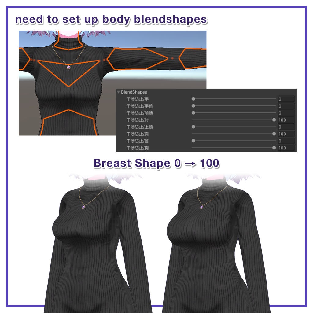 Turtleneck knit dress for Mariel / タートルネックニットワンピース【まりえる用】 (C2)