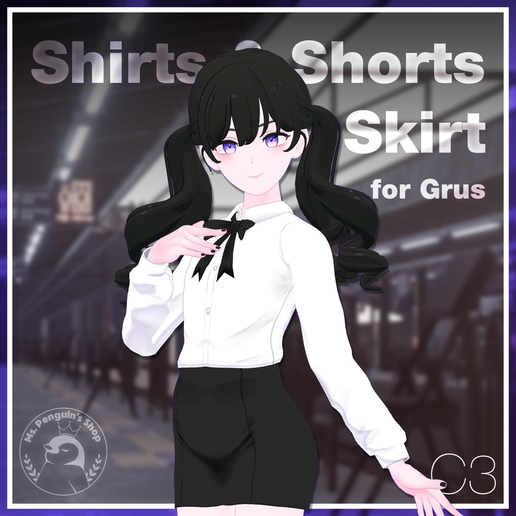 【17Avatars】Shirts & Shorts, Skirt / シャツ&ショーツ,スカート (C3)
