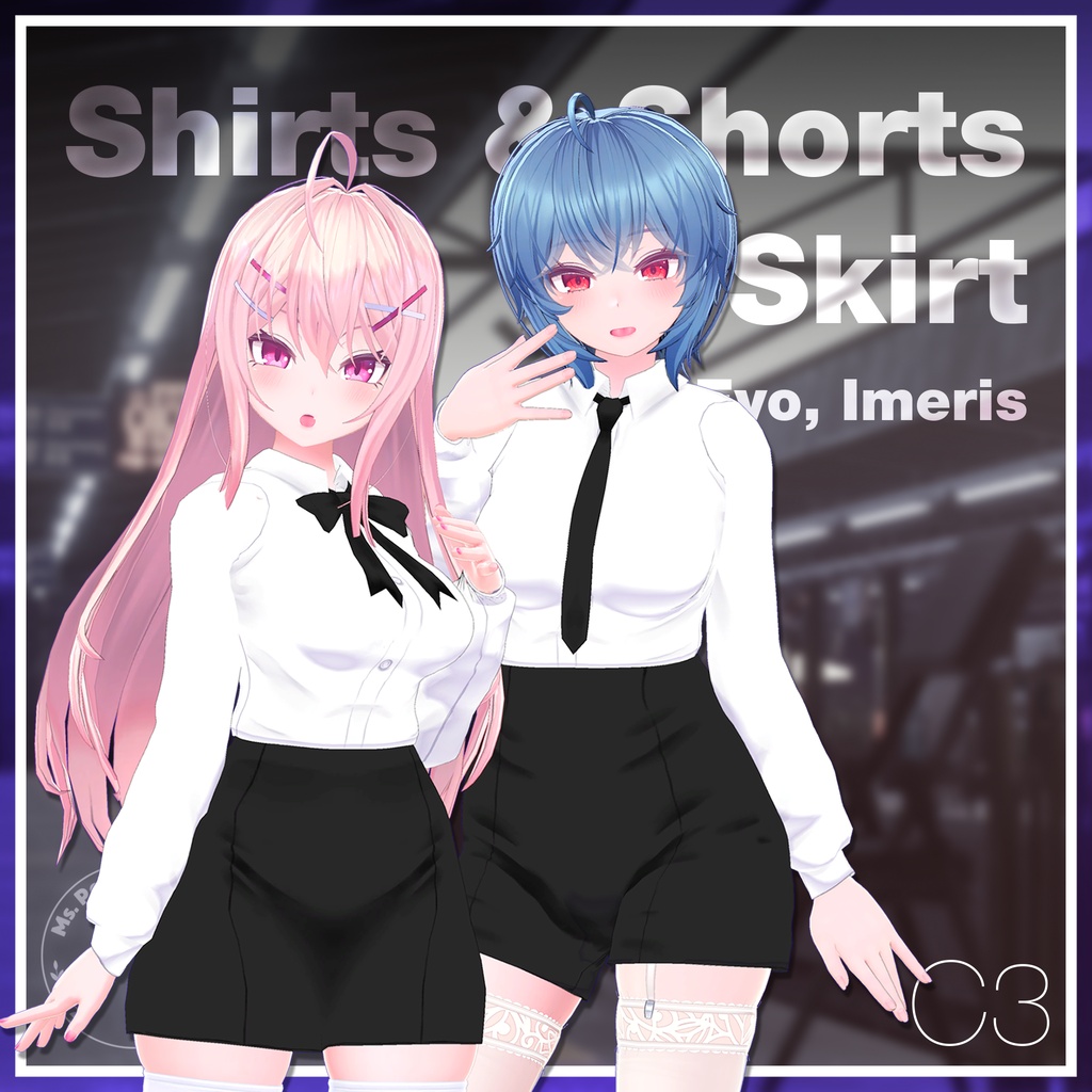 【17Avatars】Shirts & Shorts, Skirt / シャツ&ショーツ,スカート (C3)