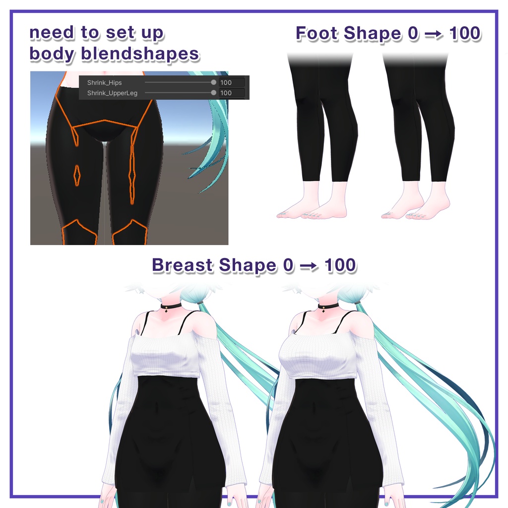 Offshoulder Top Dress for Rindo / オフショルダー トップ ワンピース【竜胆用】 (C5)