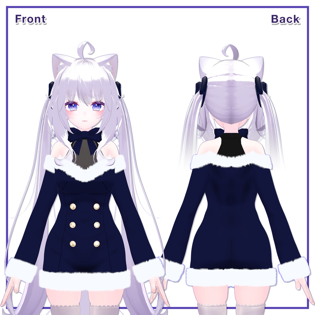 Winter Fur Dress for Maya / ウィンターファーワンピース【舞夜用】 (C6)