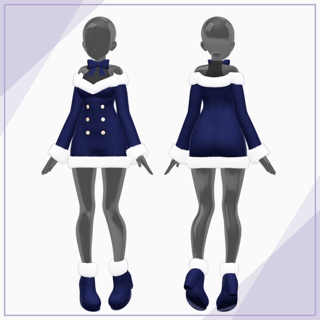 【15Avatars】Winter Fur Dress / ウィンターファーワンピース (C6)