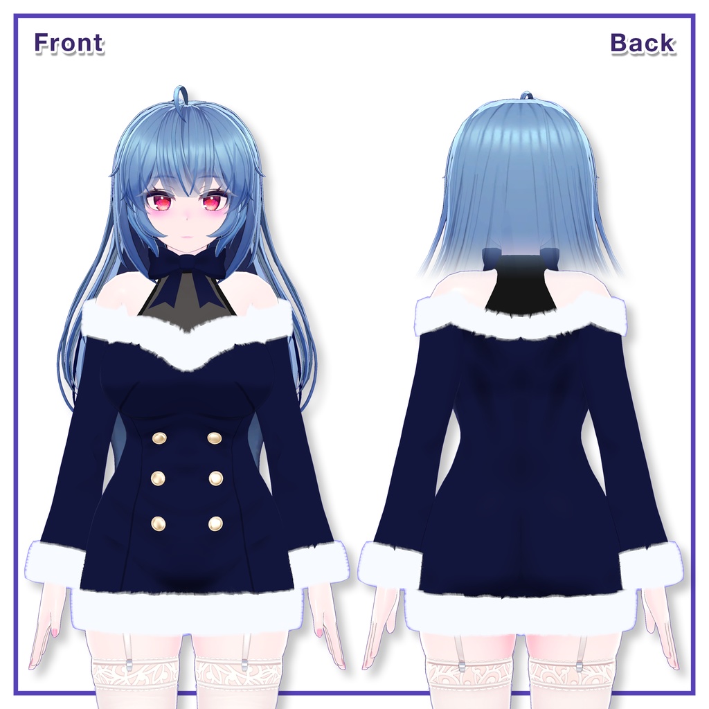 Winter Fur Dress for Imeris / ウィンターファーワンピース【イメリス用】 (C6)