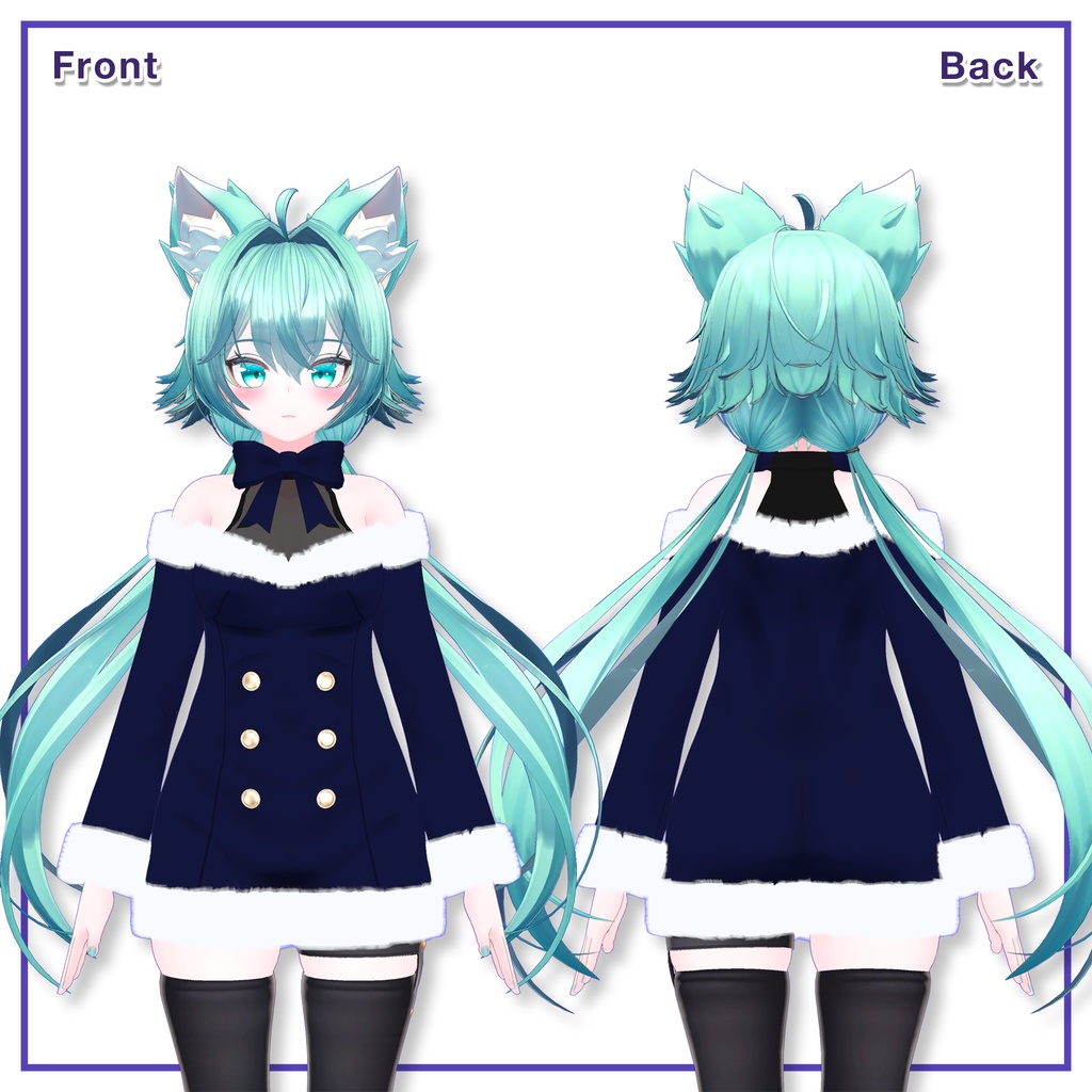 Winter Fur Dress for Rindo / ウィンターファーワンピース【竜胆用】 (C6)