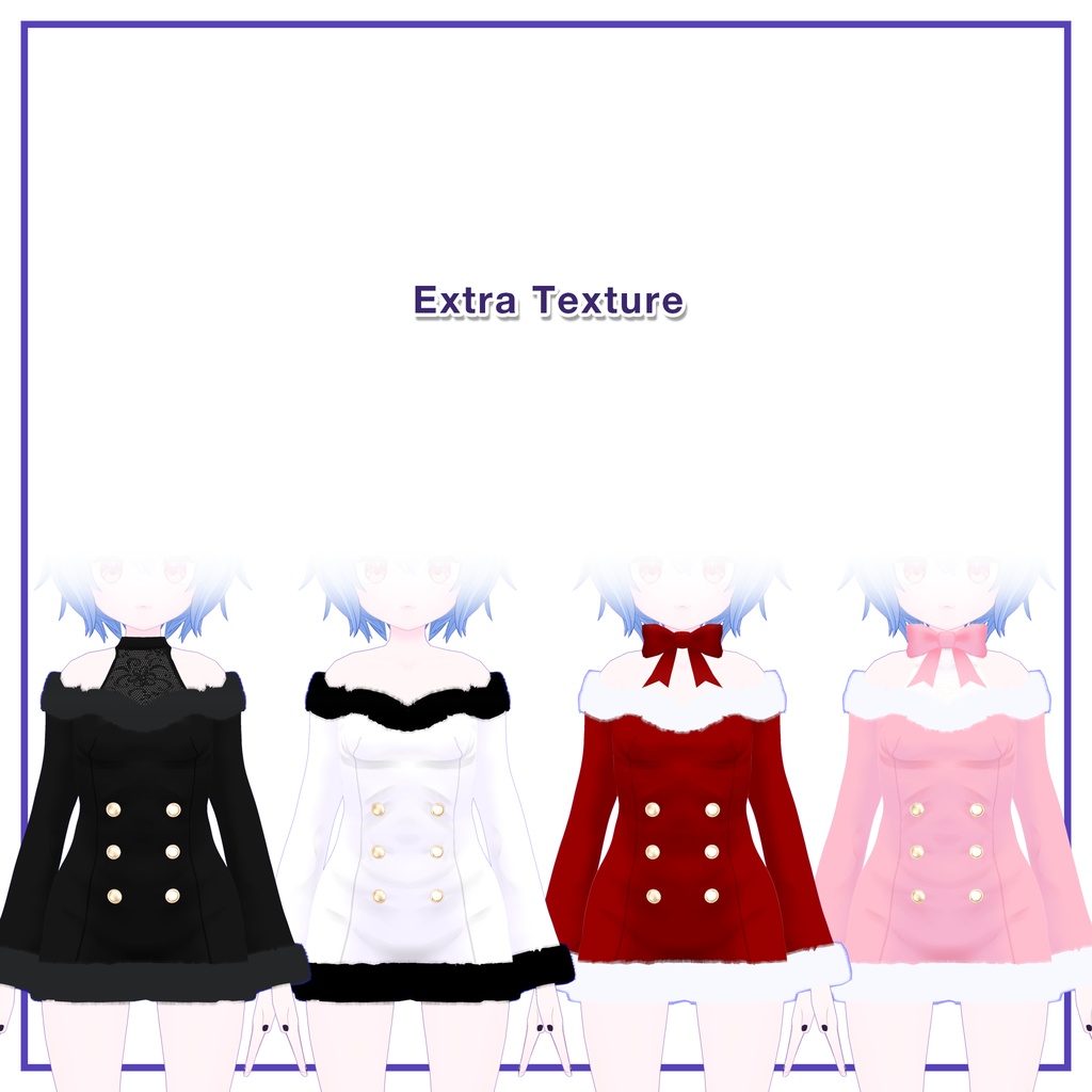 Winter Fur Dress for Rusk / ウィンターファーワンピース【ラスク用】 (C6)