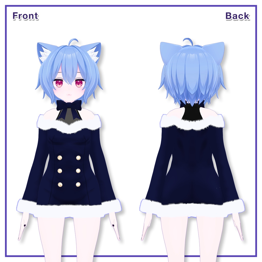 Winter Fur Dress for Rusk / ウィンターファーワンピース【ラスク用】 (C6)