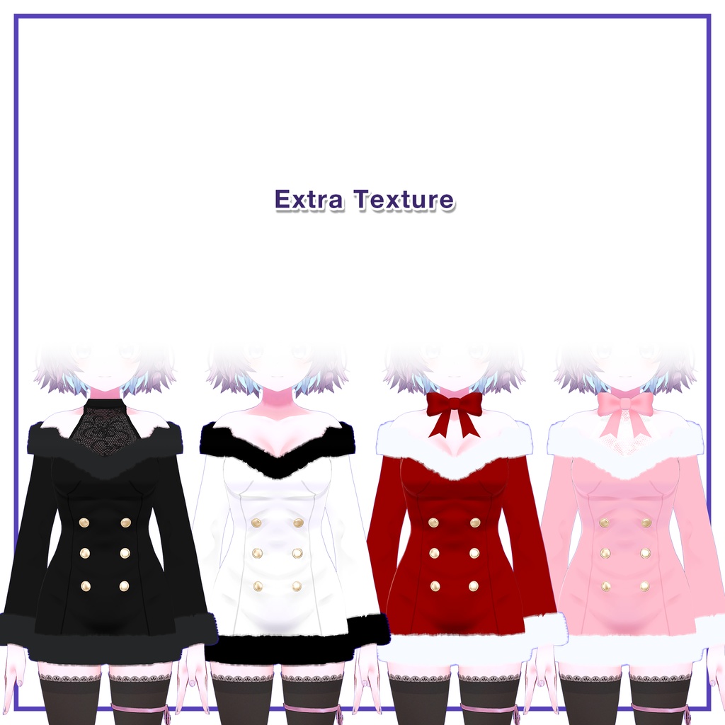 Winter Fur Dress for Mariel / ウィンターファーワンピース【まりえる用】 (C6)