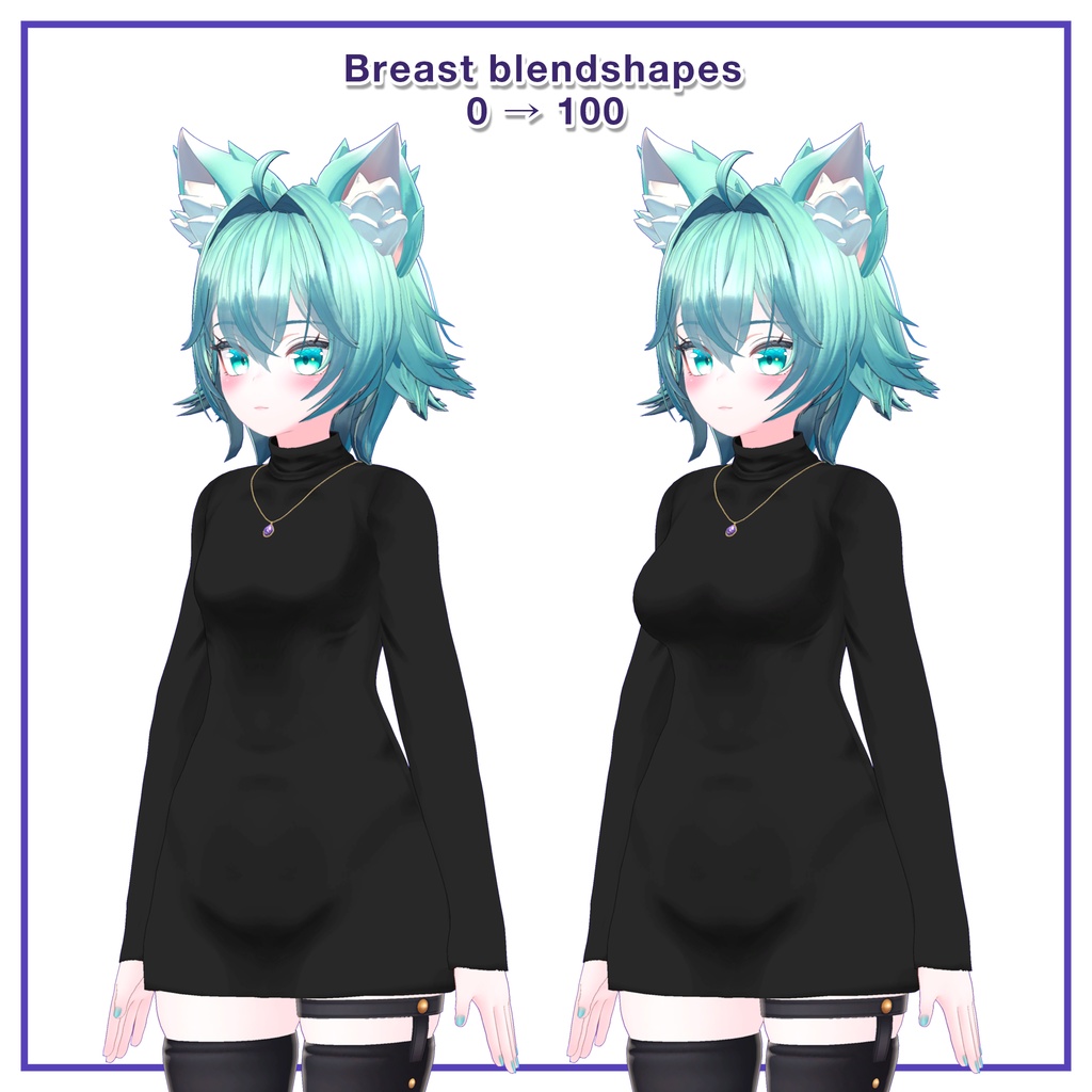 Turtleneck knit dress for Rindo / タートルネックニットワンピース【竜胆用】 (C2)