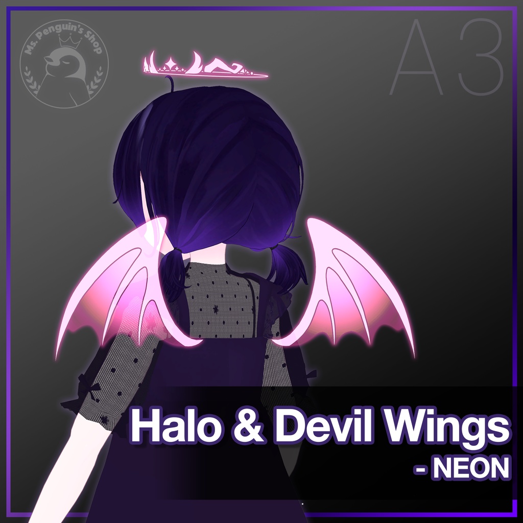 Halo&DevilWings -NEON- / ハロー&デビルウィングス -ネオン- (A3)