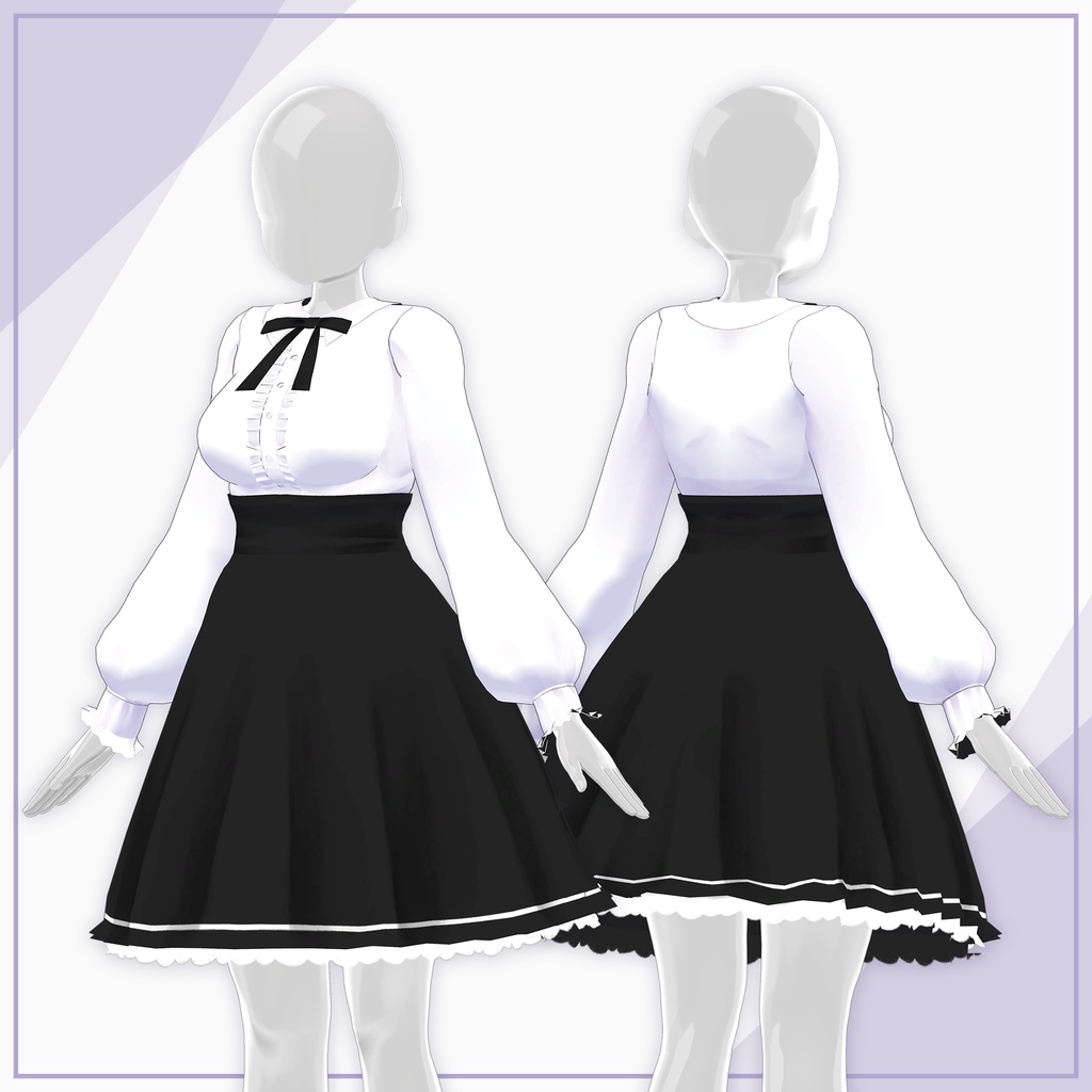【4Avatars】Blouse & High Waist / ブラウス&ハイウエスト (C7)