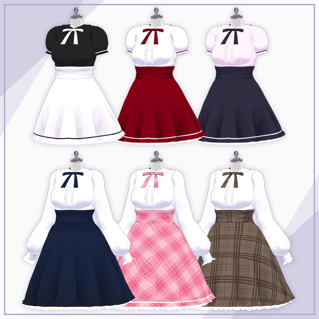 【4Avatars】Blouse & High Waist / ブラウス&ハイウエスト (C7)
