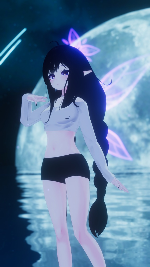 Ribbed top & Hotpants for Leefa, Lunalitt / リブトップ&ホットパンツ【リーファ,ルーナリット用】 (C8)