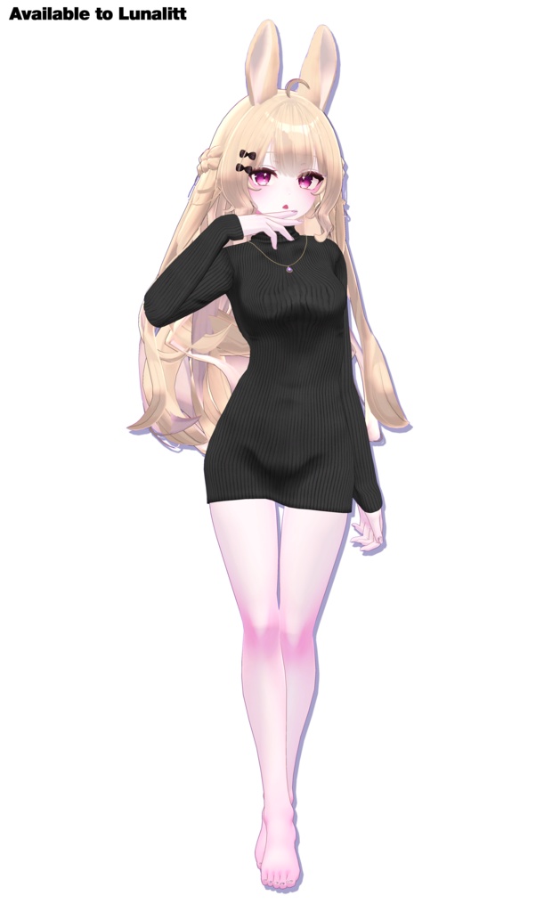 Turtleneck knit dress for Leefa, Lunalitt / タートルネックニットワンピース【リーファ,ルーナリット用】 (C2)