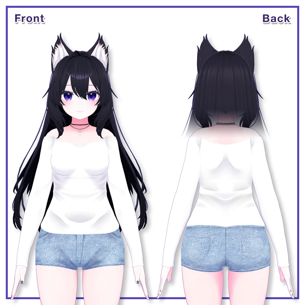 Ribbed top & Hotpants for Kikyo / リブトップ&ホットパンツ【桔梗用】 (C8)