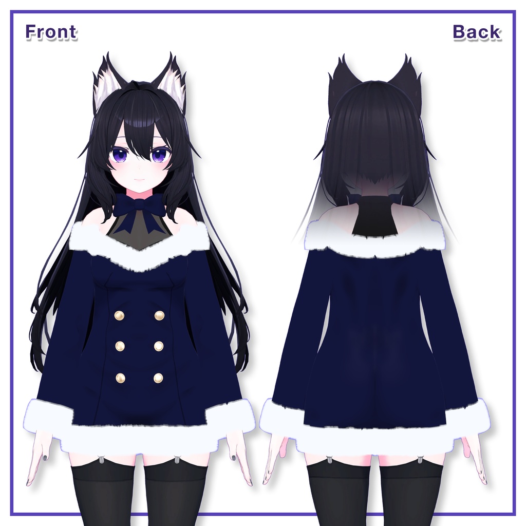 Winter Fur Dress for Kikyo / ウィンターファーワンピース【桔梗用】 (C6)