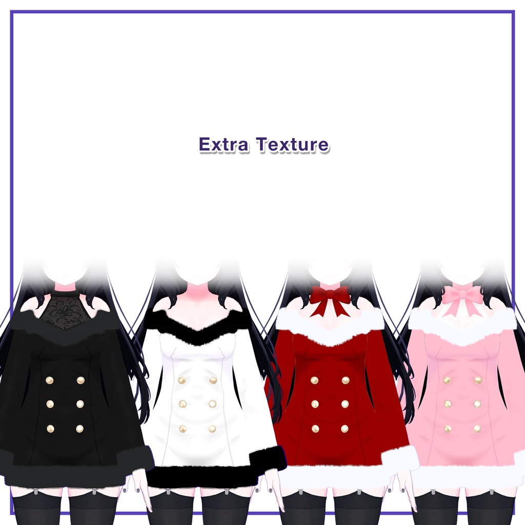 Winter Fur Dress for Kikyo / ウィンターファーワンピース【桔梗用】 (C6)