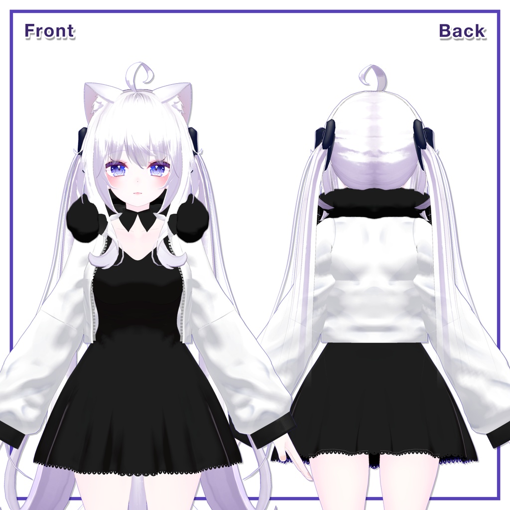 Fur Jacket & Short Dress for Maya / ファージャケット&ショートワンピース 【舞夜用】 (C9)