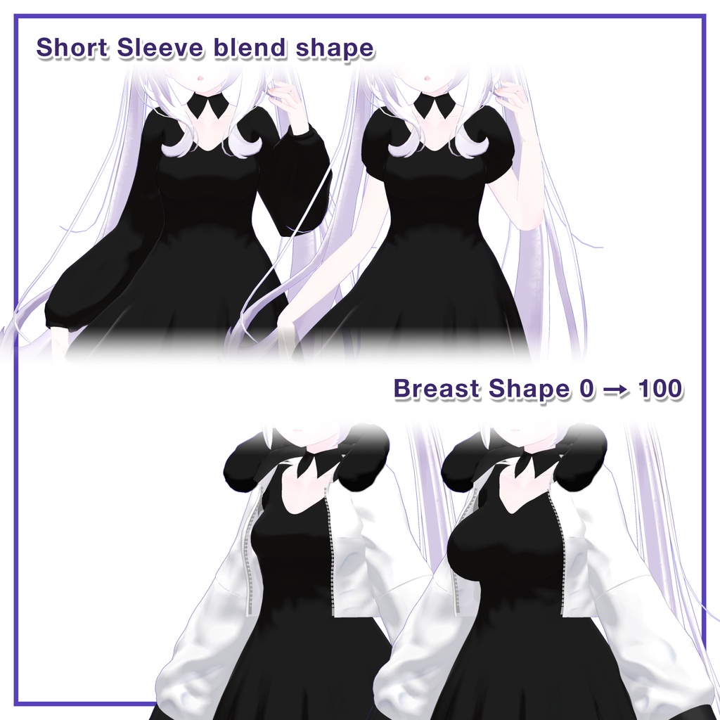 Fur Jacket & Short Dress for Maya / ファージャケット&ショートワンピース 【舞夜用】 (C9)