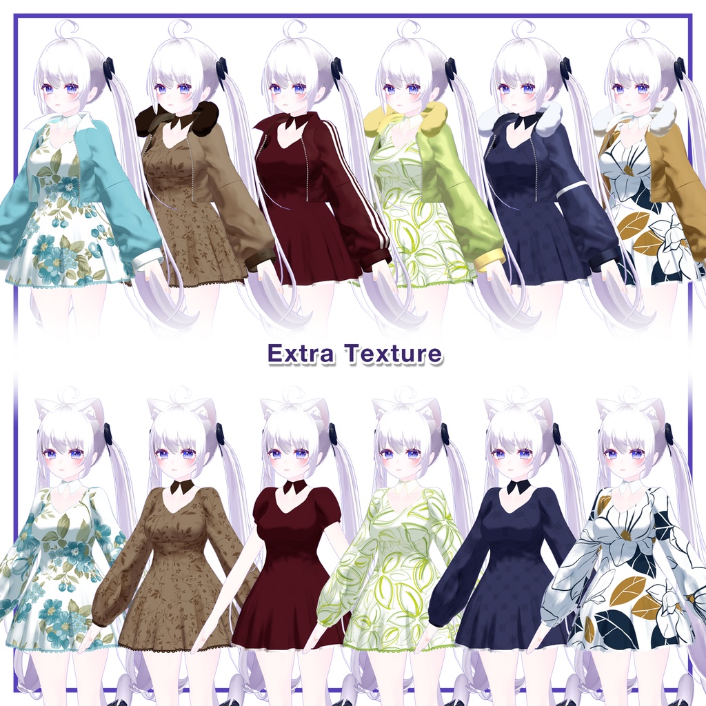 Fur Jacket & Short Dress for Maya / ファージャケット&ショートワンピース 【舞夜用】 (C9)