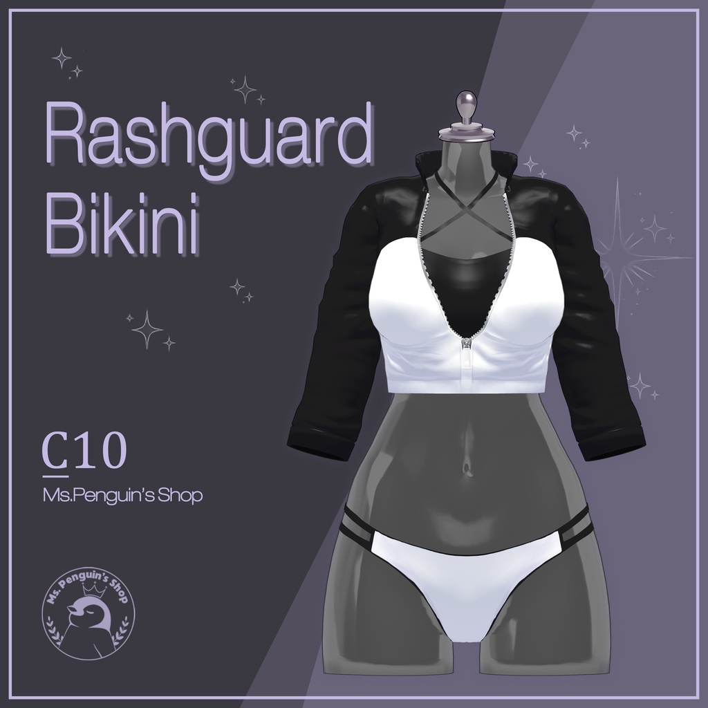 【12Avatars】Rashguard Bikini / ラッシュガードビキニ (C10)