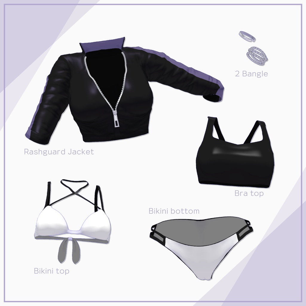 【12Avatars】Rashguard Bikini / ラッシュガードビキニ (C10)