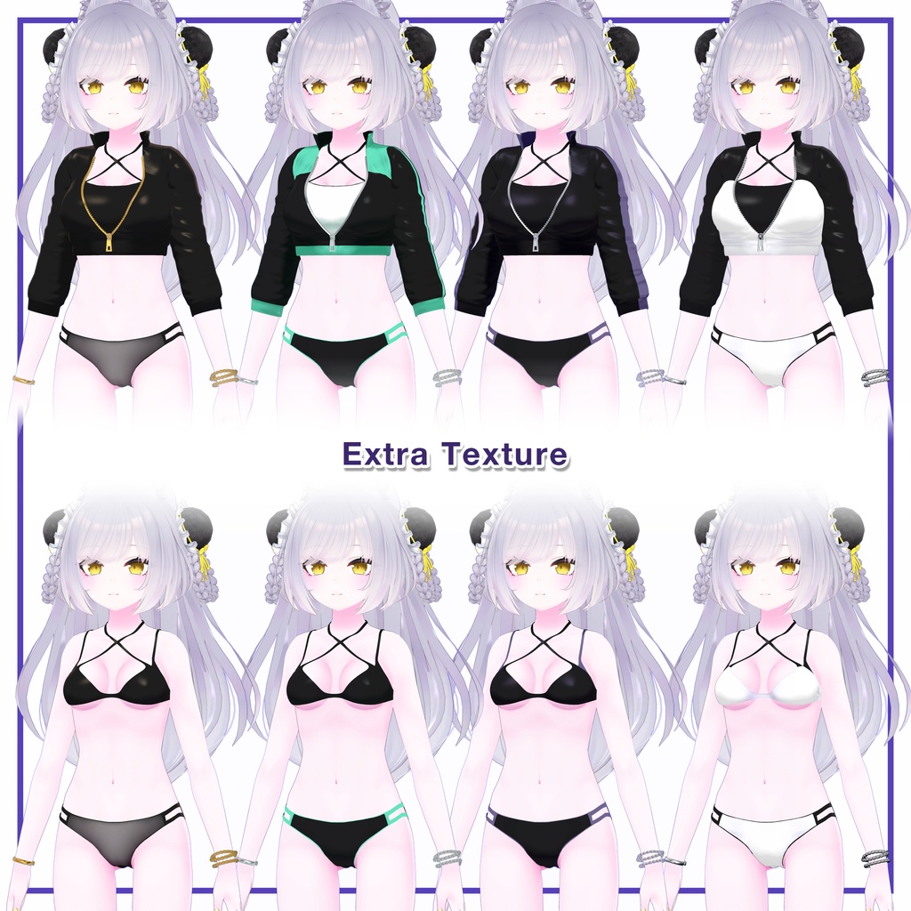 Rashguard Bikini for Leefa, Lunalitt / ラッシュガードビキニ 【リーファ,ルーナリット 用】 (C10)