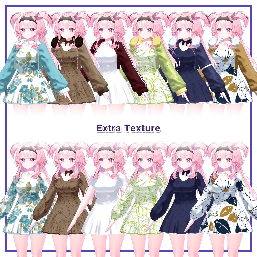 Fur Jacket & Short Dress for Selestia / ファージャケット&ショートワンピース 【セレスティア用】 (C9)