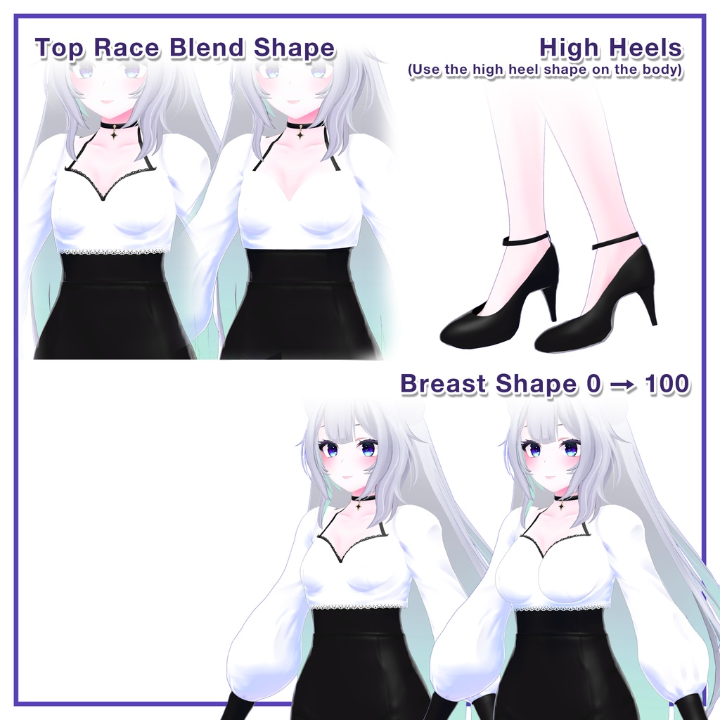 Puff sleeves & Tulip skirt for Wolferia / パフスリーブ&チューリップスカート 【ウルフェリア用】 (C11)