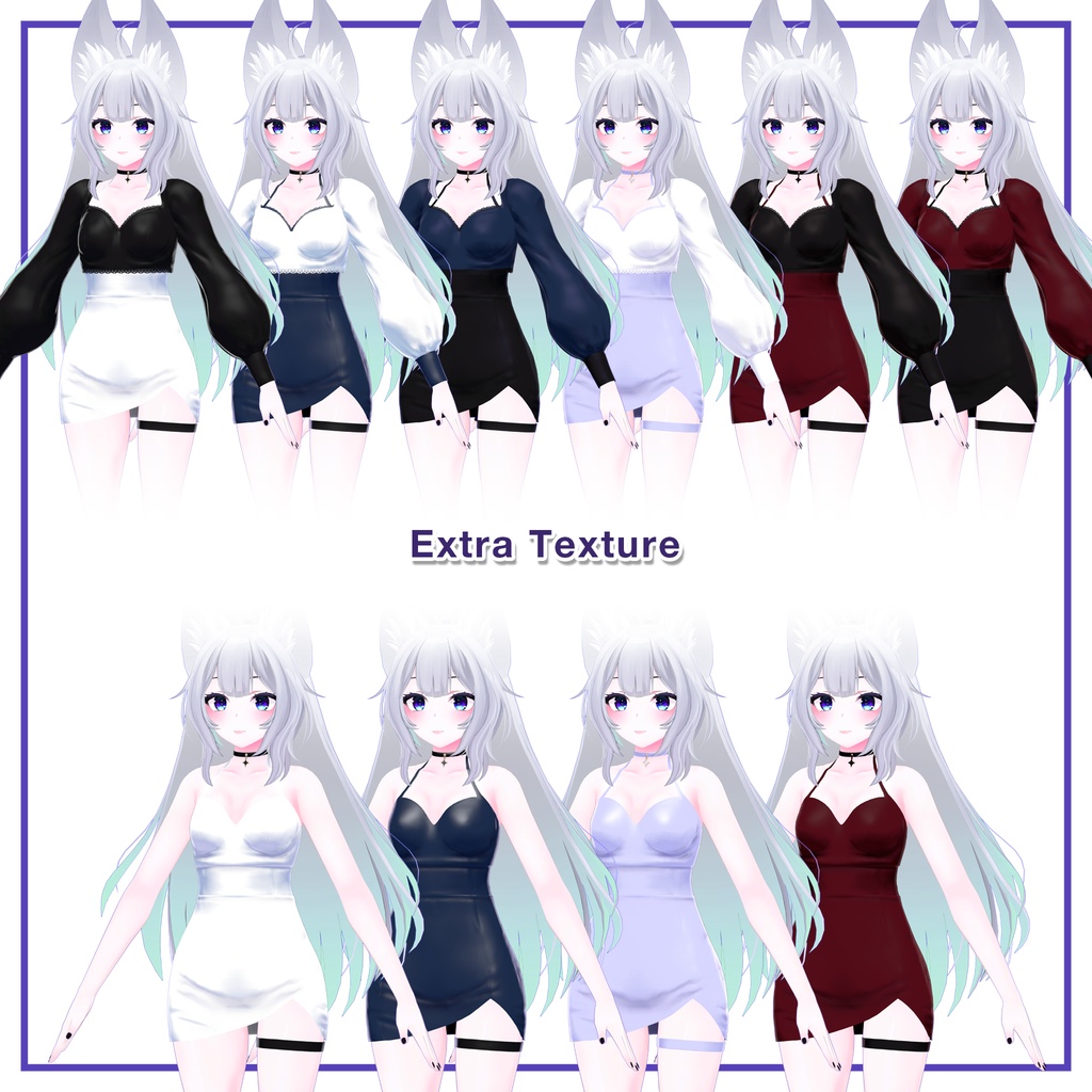 Puff sleeves & Tulip skirt for Wolferia / パフスリーブ&チューリップスカート 【ウルフェリア用】 (C11)