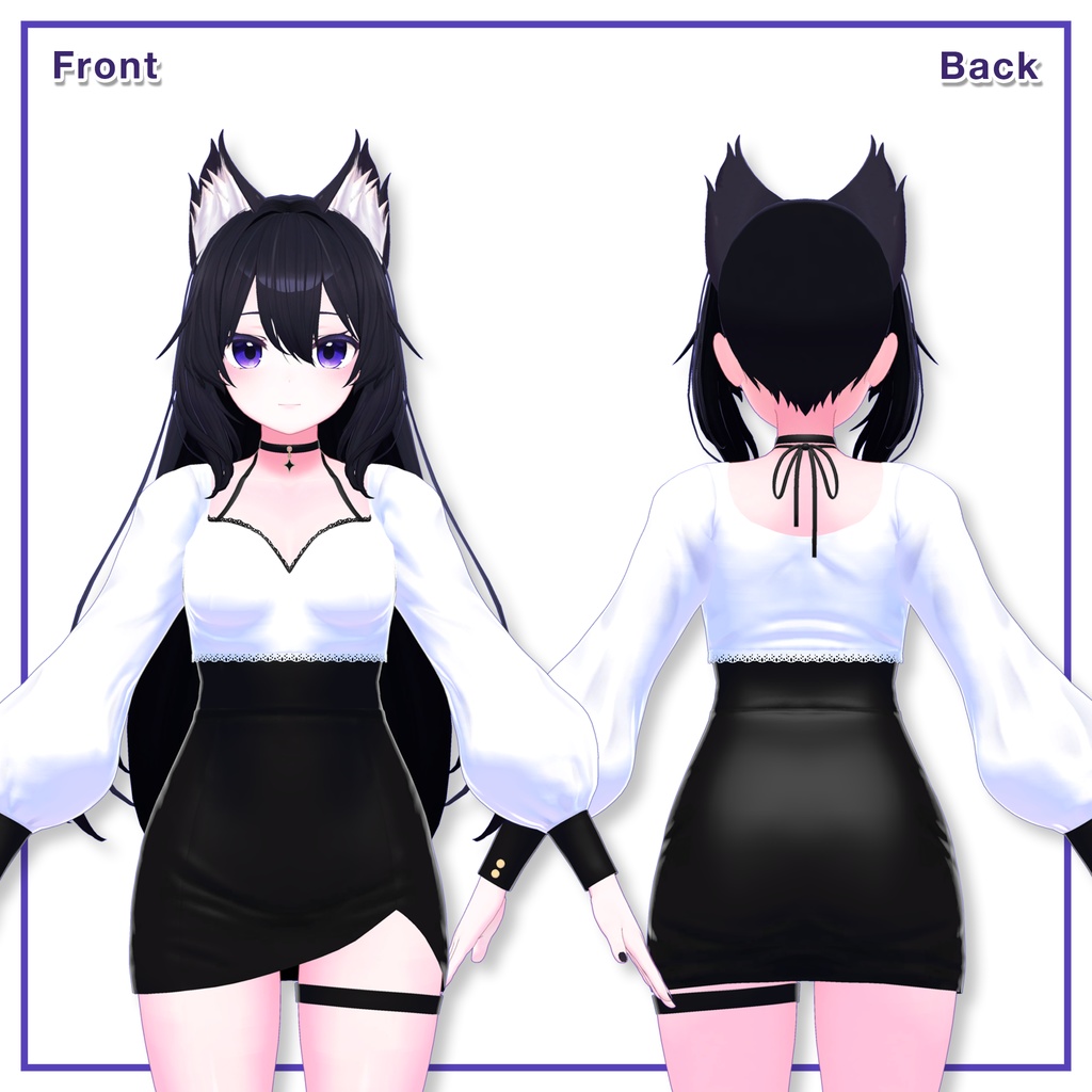 Puff sleeves & Tulip skirt for Kikyo / パフスリーブ&チューリップスカート 【桔梗用】 (C11)