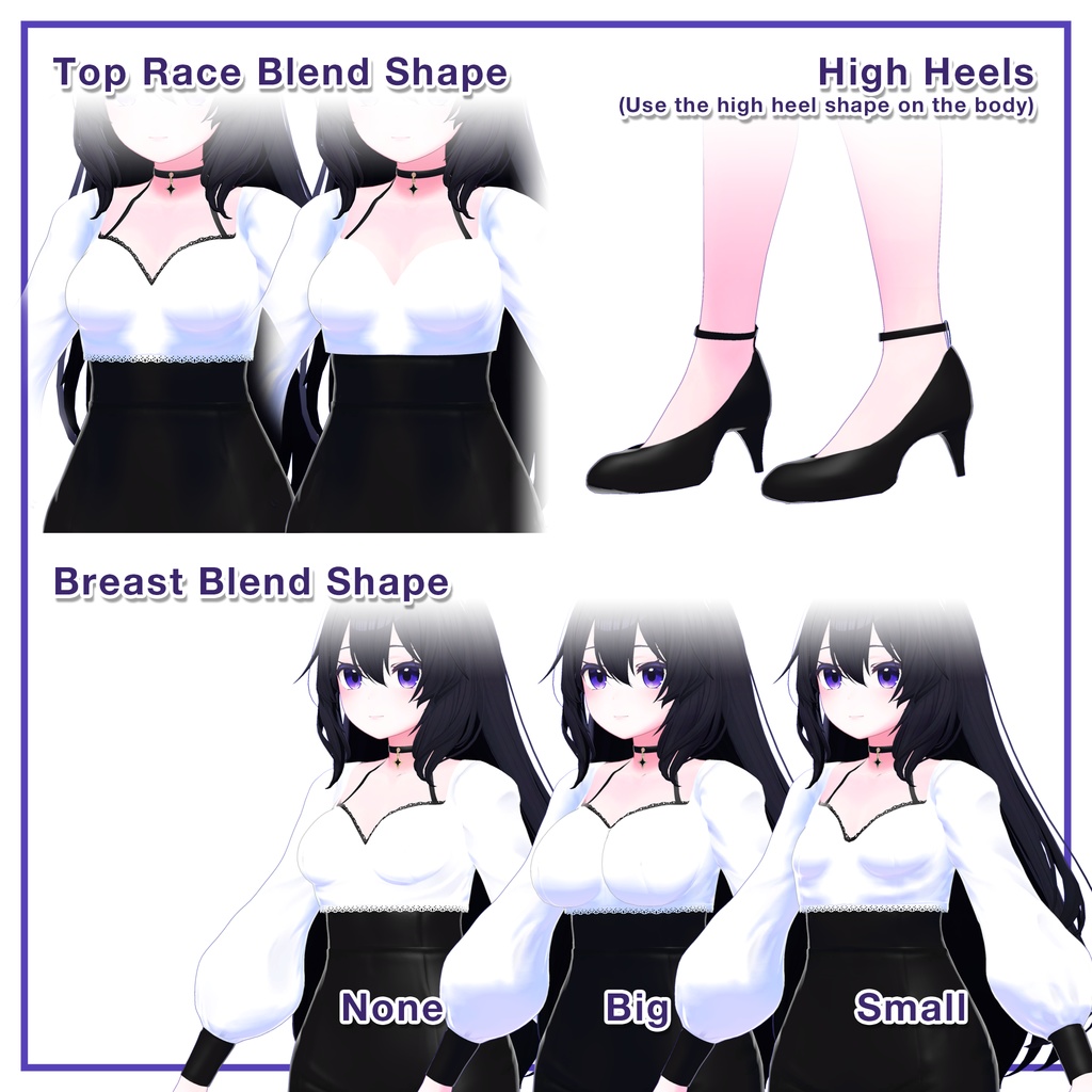 Puff sleeves & Tulip skirt for Kikyo / パフスリーブ&チューリップスカート 【桔梗用】 (C11)