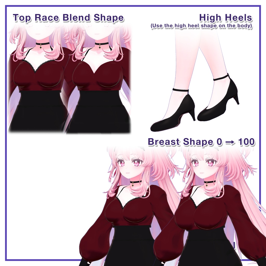 Puff sleeves & Tulip skirt for Selestia / パフスリーブ&チューリップスカート 【セレスティア用】 (C11)